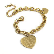 Carica l'immagine nel visualizzatore di Gallery, Bracciale Dual-Love NASCITA Gold Edition - da 1 a 4 Bimbi