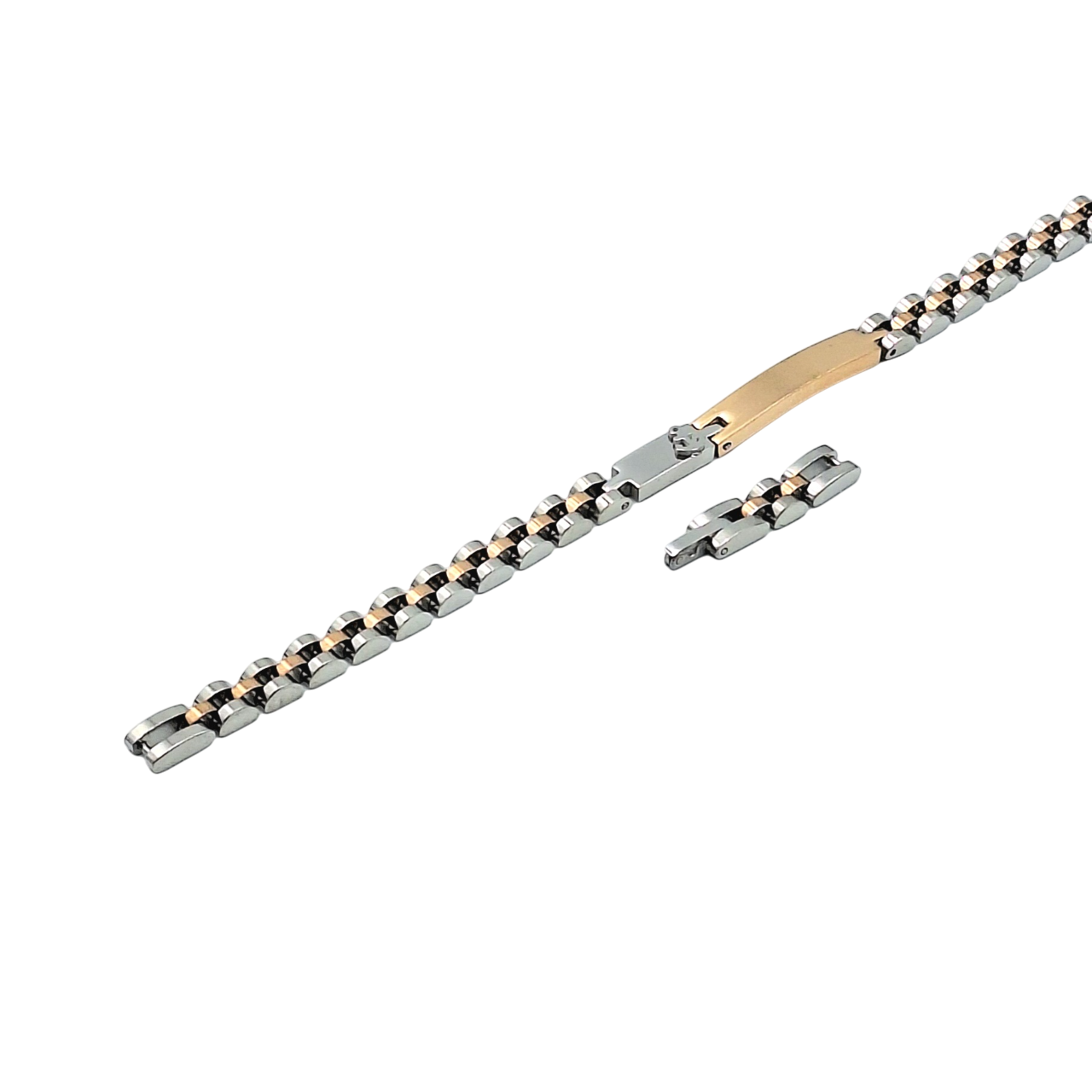 Bracciale Diamantato Ancora Acciaio - Incisione Gratuita - Padrino Comunione o Cresima