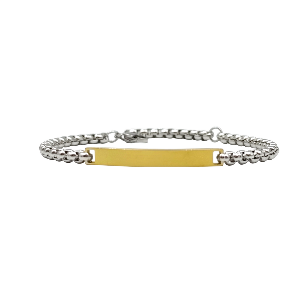 Bracciale Grumetta in Acciaio Personalizzato