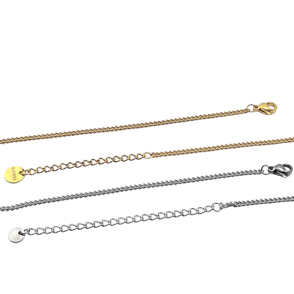 Coppia Collane Cuore Spezzato Acciaio Argento e Oro con Incisione Personalizzata