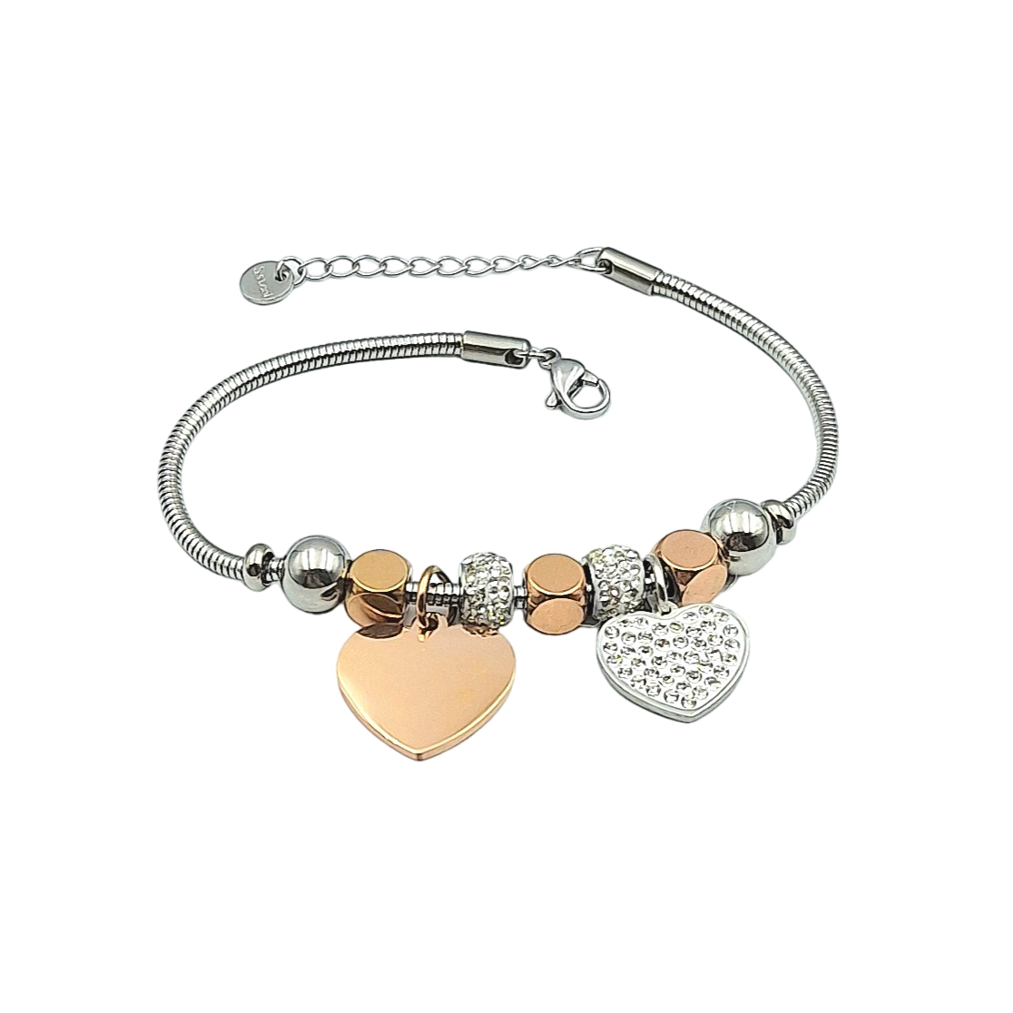 Bracciale Charms Armonia del Cuore - Incisione Gratuita