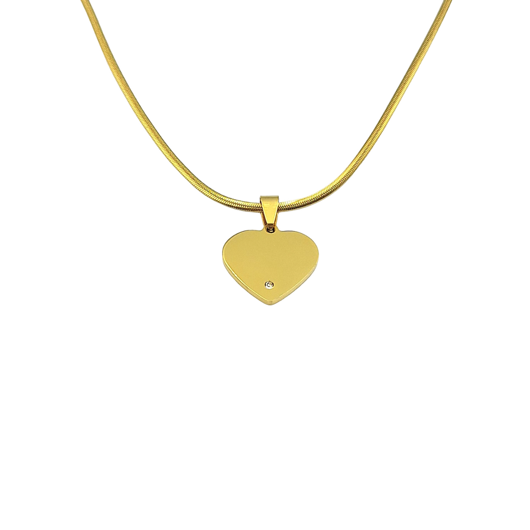 Collana Cuore Solitario - Incisione Gratuita
