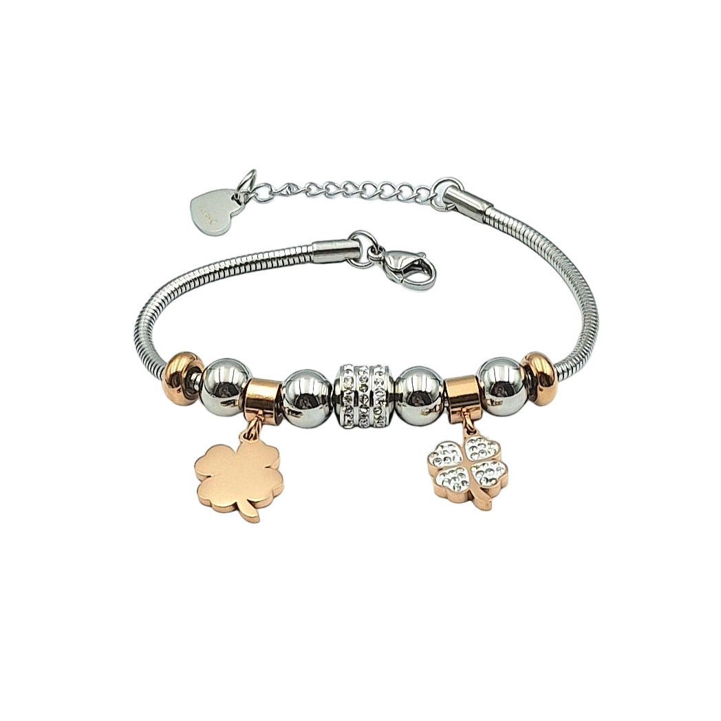 Bracciale Charms Fortuna e Amore - Incisione Gratuita - Festa della Mamma