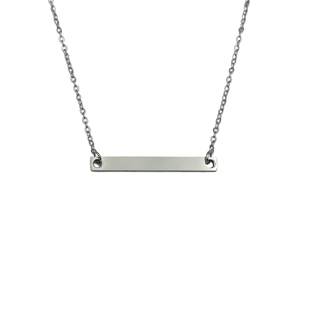 Collana Barretta Acciaio oro o Acciaio Argento