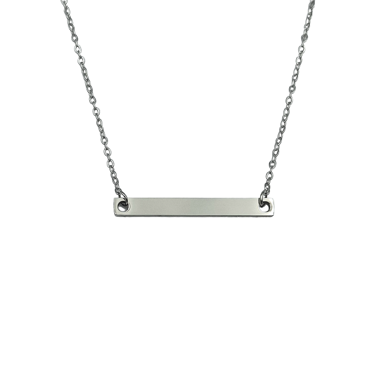 Collana Barretta Acciaio oro o Acciaio Argento