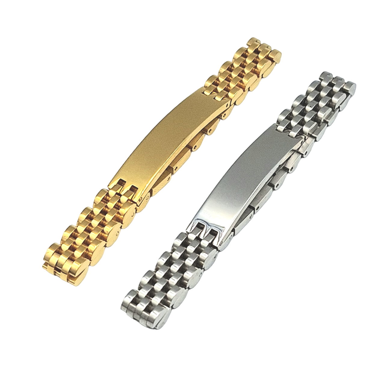 Bracciale Elegance Diamantato NASCITA da 1 a 3 Bimbi Acciaio Argento o Acciaio Oro
