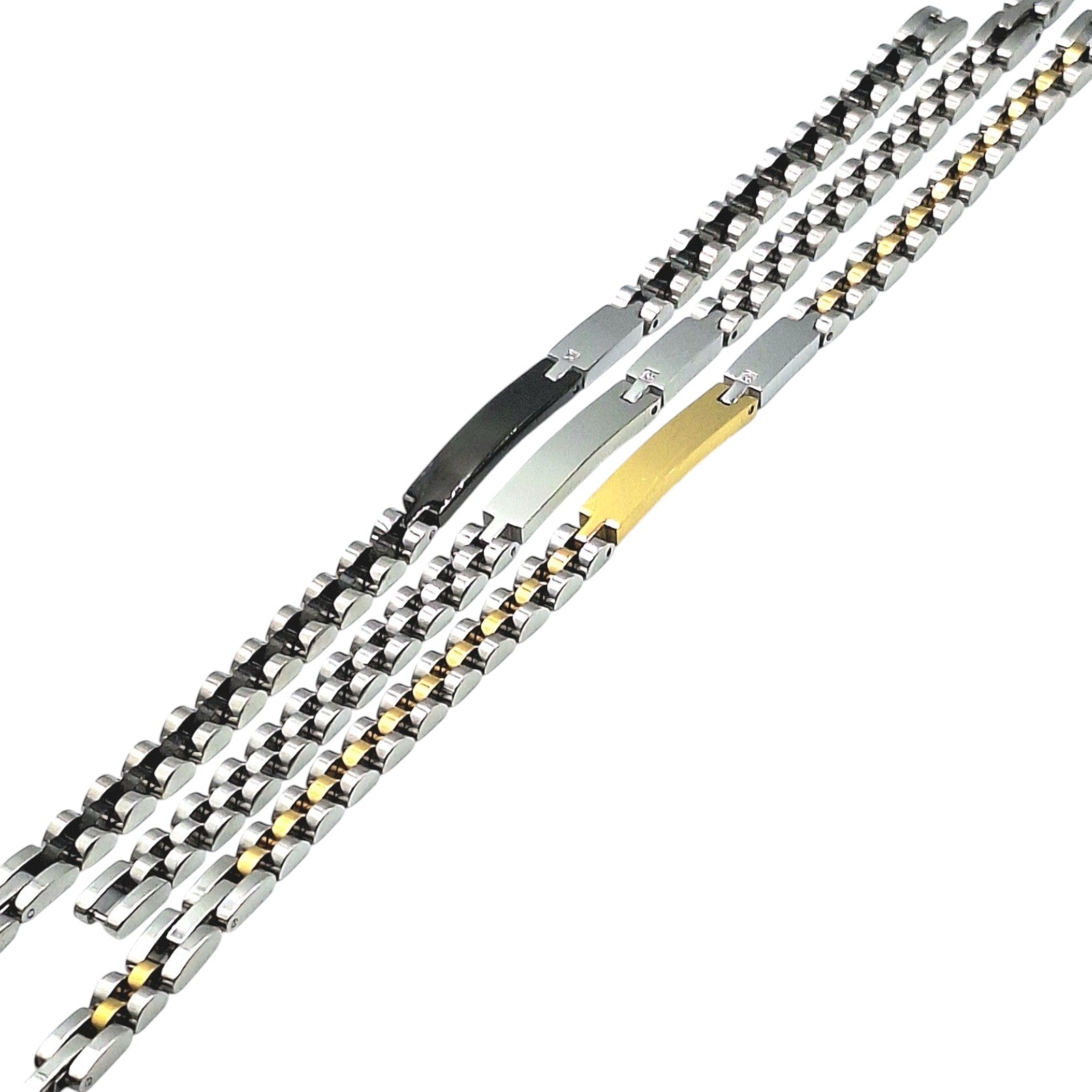 Bracciale Elegance Limited Duo Acciaio Nero o Argento