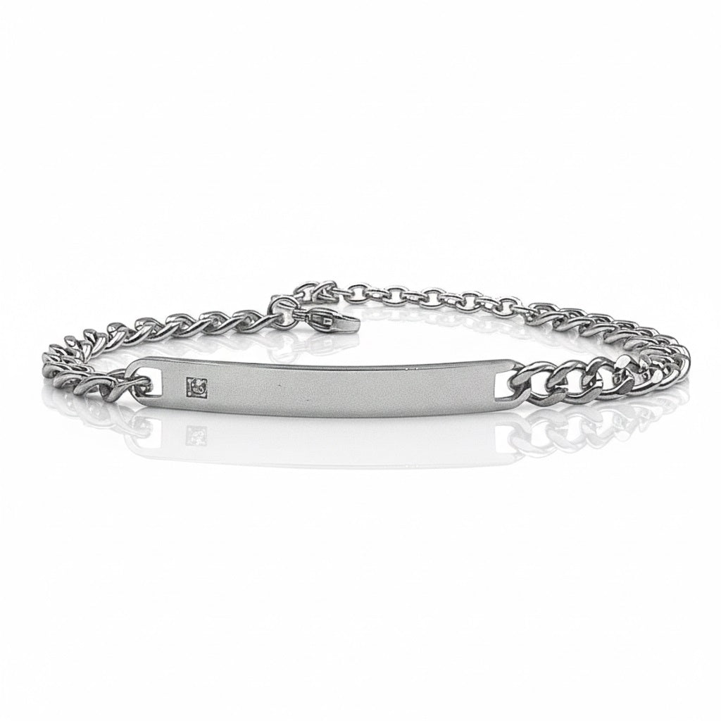 Bracciale Zirconato Acciaio Personalizzato