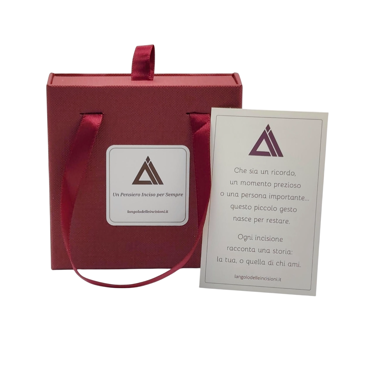 Set Fotoincisione Cuore Grande in Acciaio – Collana e Portachiavi Personalizzati