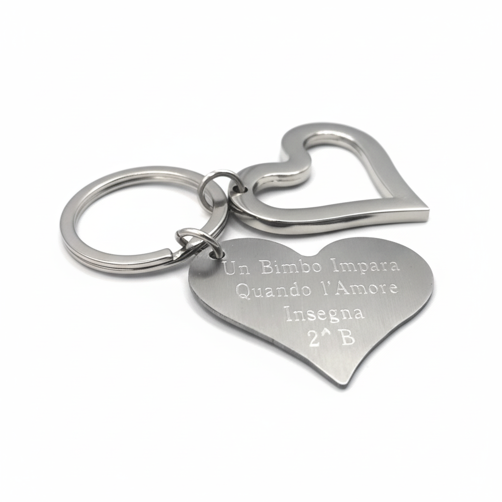 Portachiavi Cuore Double