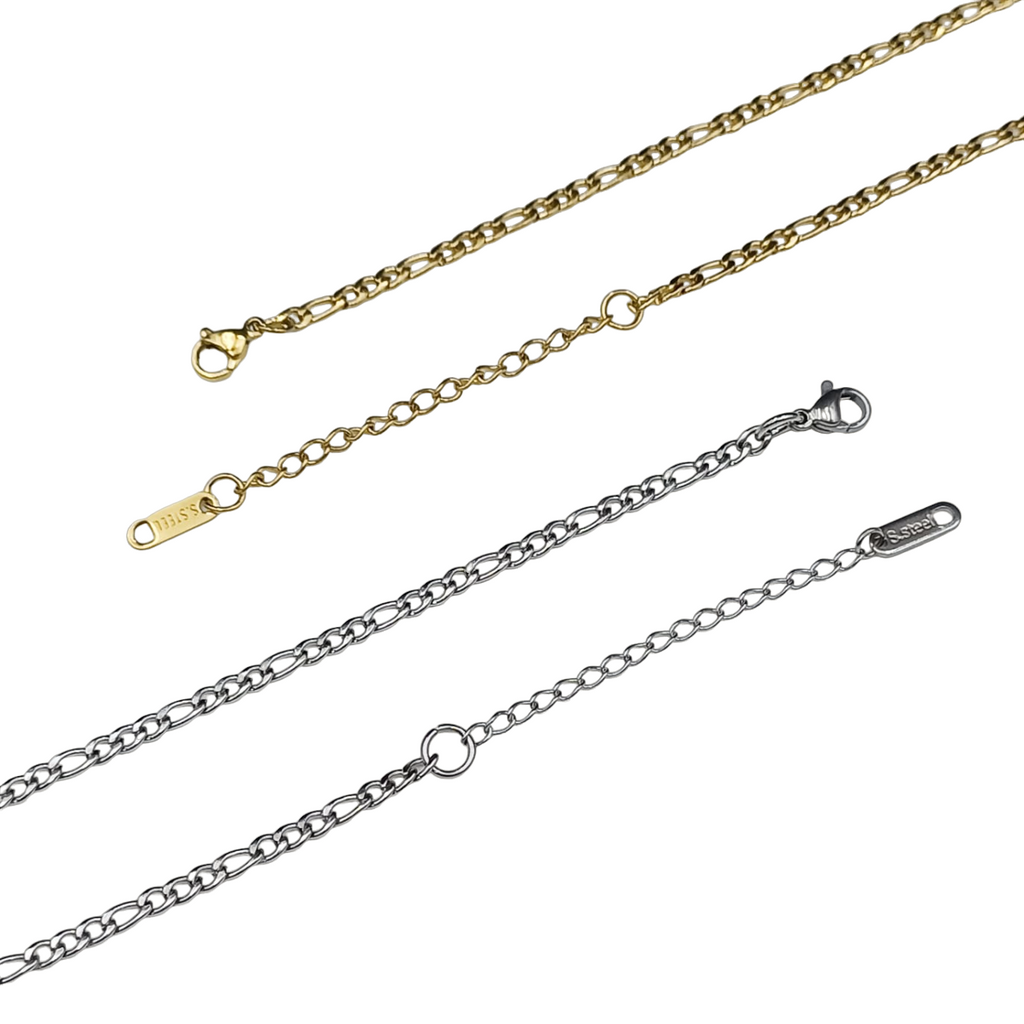 Collana Acciaio con Doppia Fotoincisione Medaglietta Rettangolare Stondata