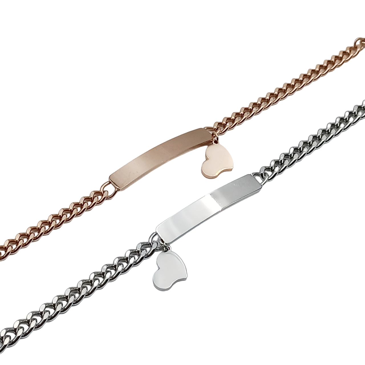 Coppia bracciali Nascita da 1 a 2 Bimbi Acciaio