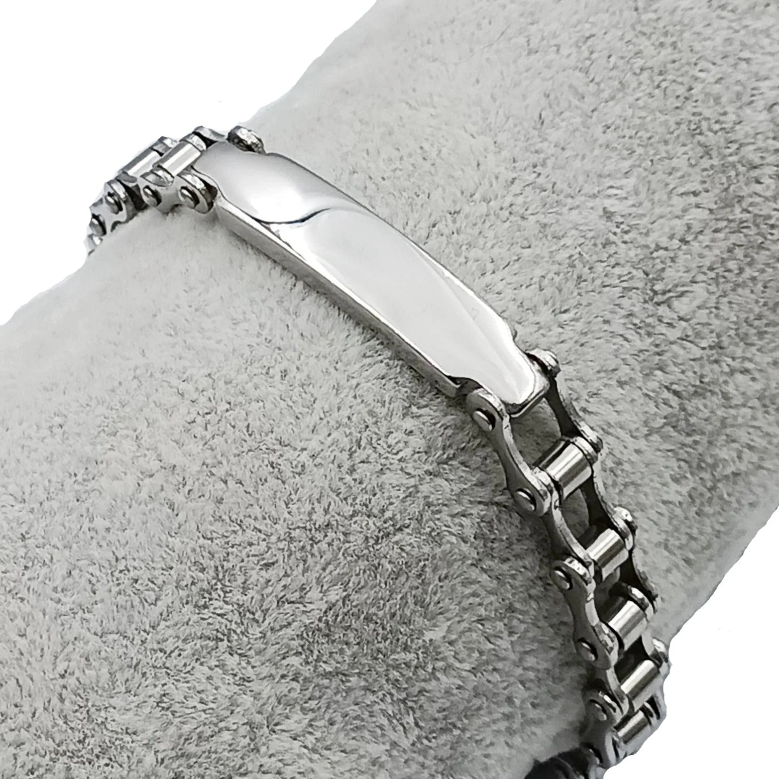 Bracciale Acciaio Catena Lucido