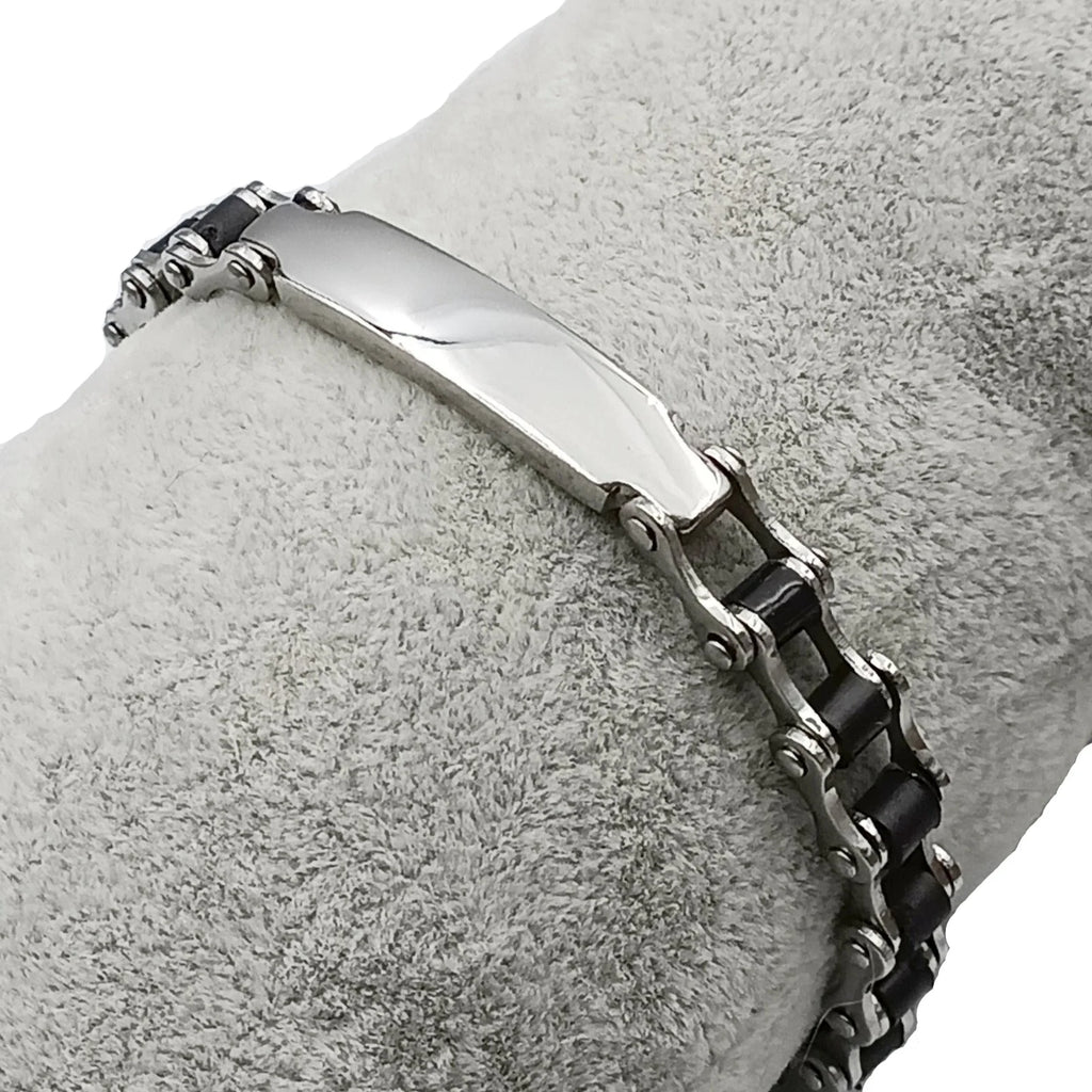 Bracciale Acciaio Catena Lucido