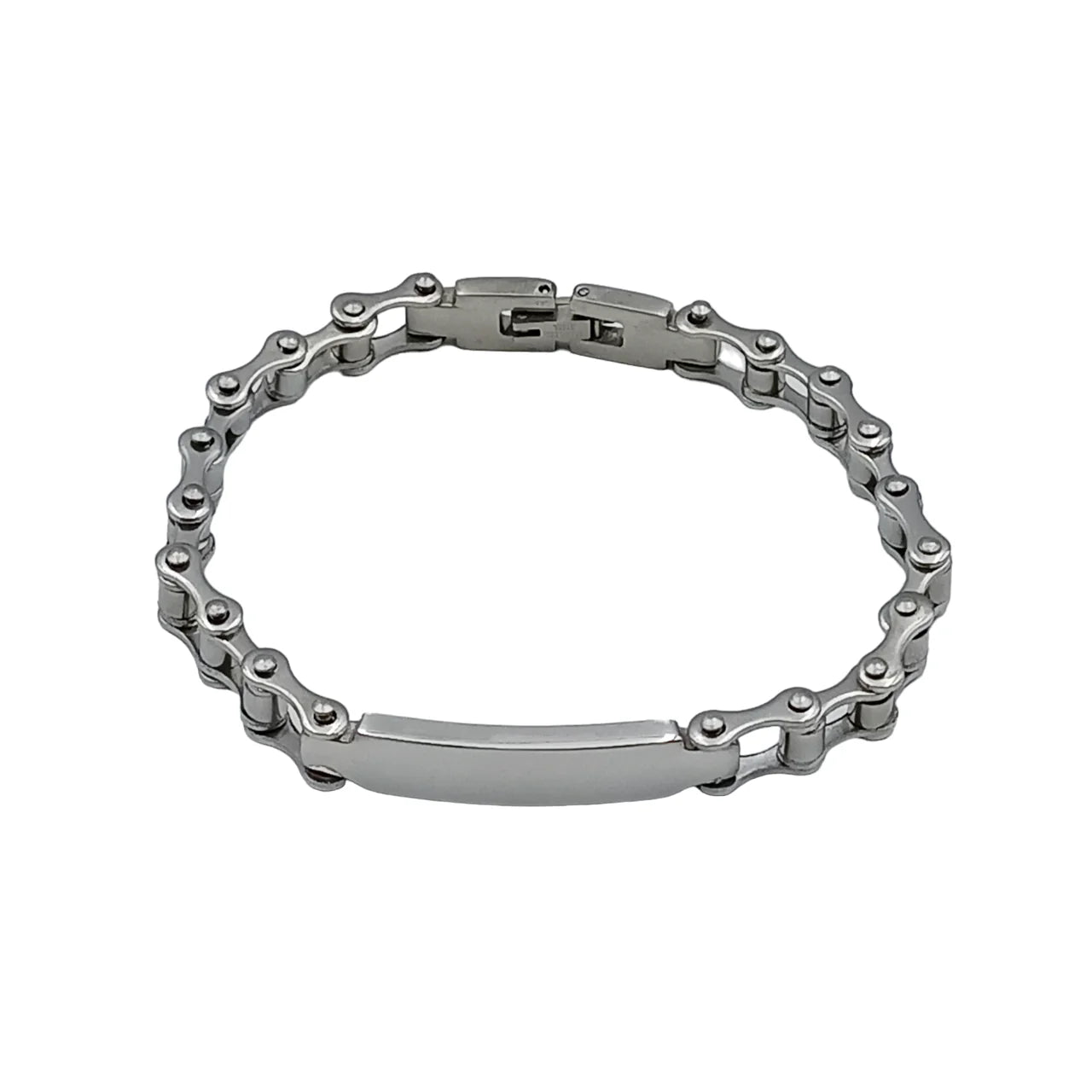 Bracciale Acciaio Catena Lucido