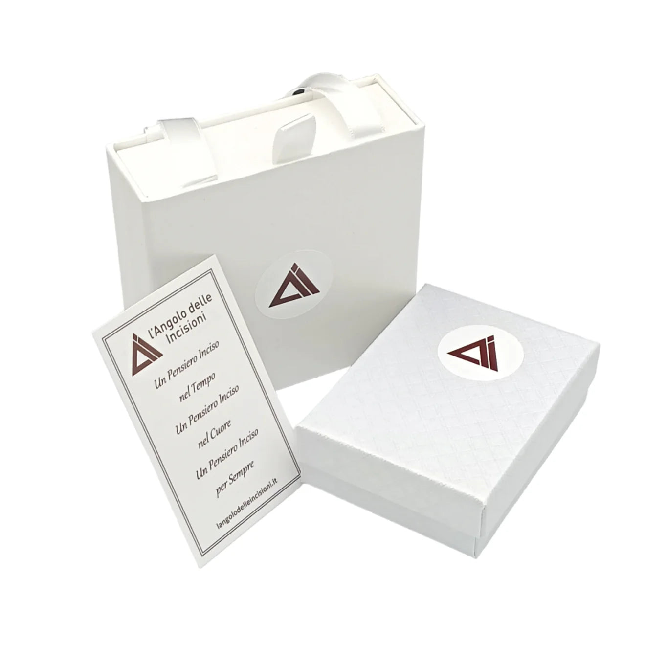 Bracciale Cubo Duo Zircone in Acciaio con Incisione Personalizzata