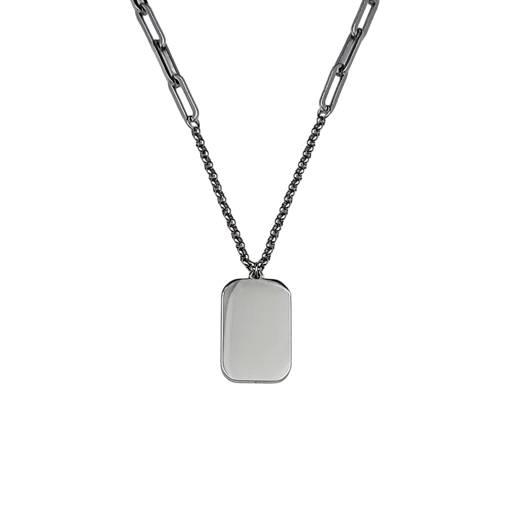 Collana Mané Acciaio Incisione Personalizzata