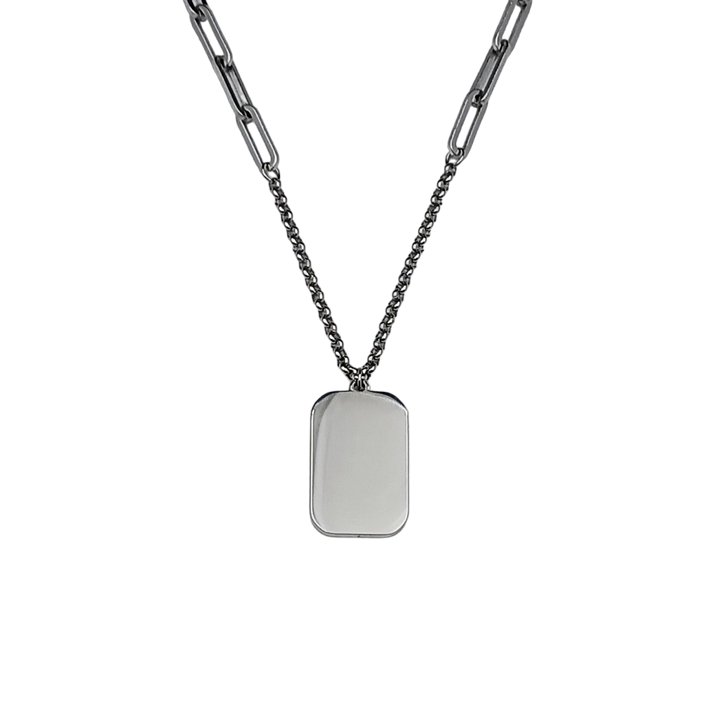 Collana Mané Acciaio Incisione Personalizzata