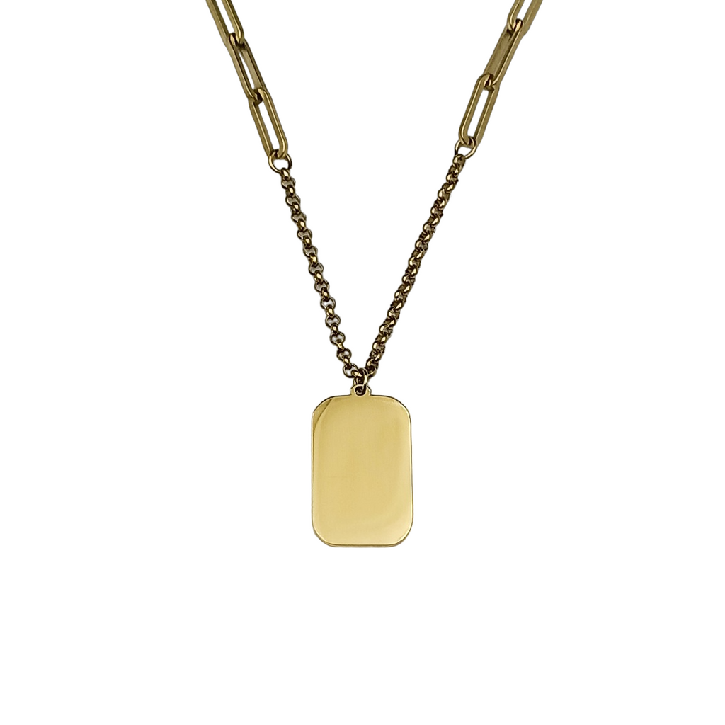 Collana Mané Acciaio Incisione Personalizzata