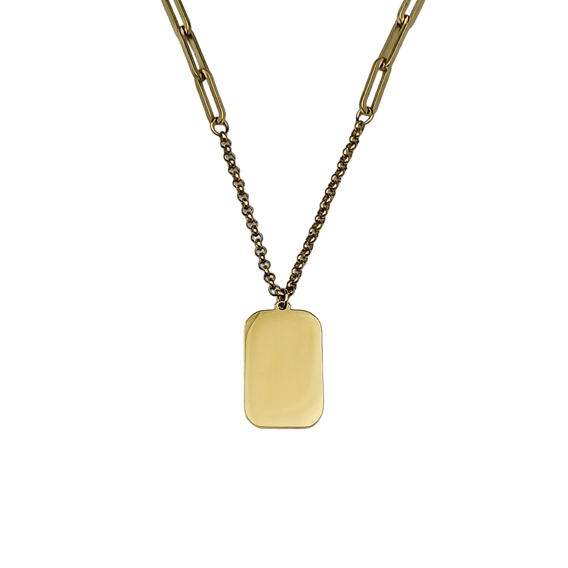 Collana Mané Acciaio Incisione Personalizzata