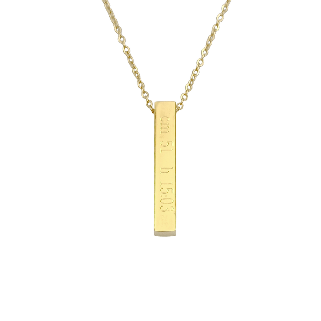 Collana Pendi Nascita Acciaio