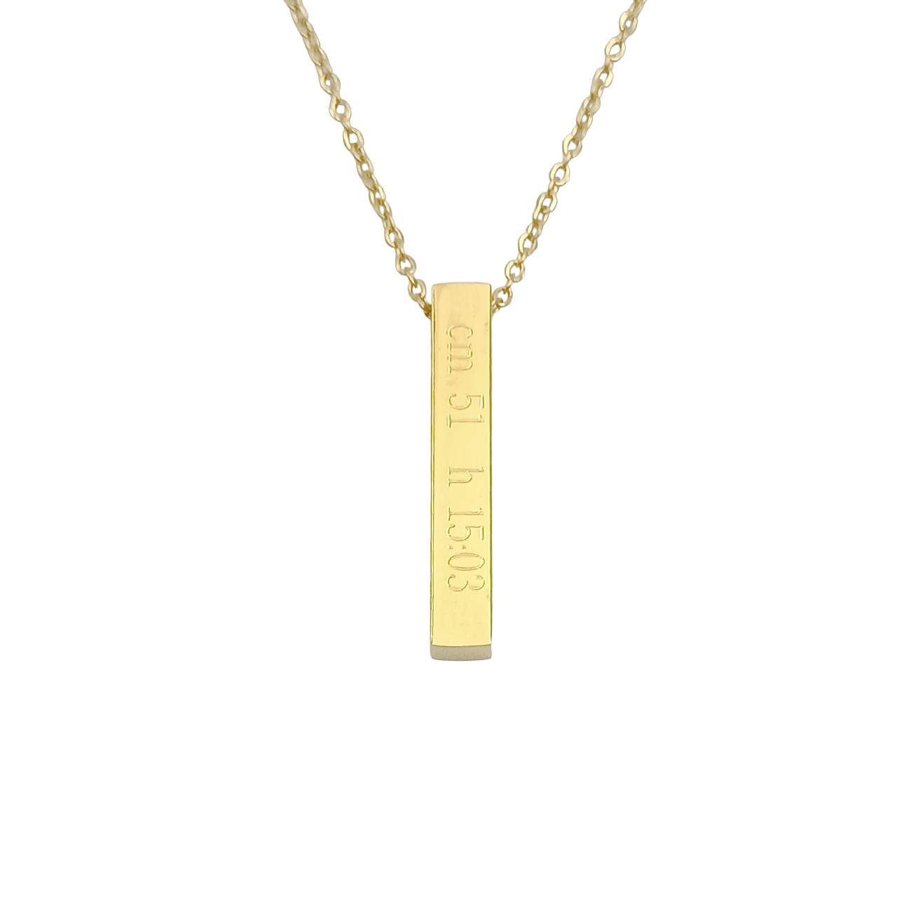 Collana Pendi Nascita Acciaio