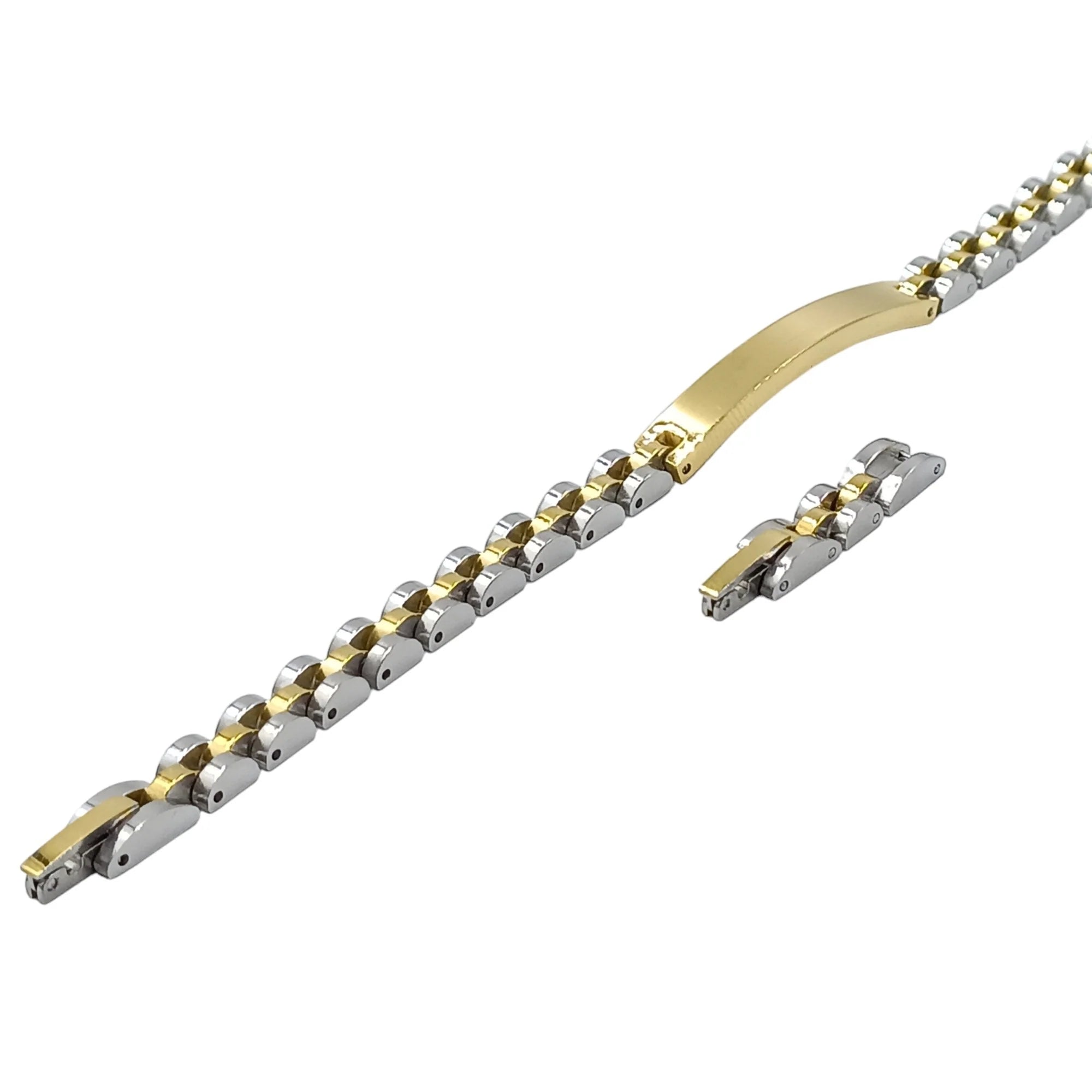 Bracciale Veneziano Diamantato Classico Acciaio Colori Argento Oro Nero