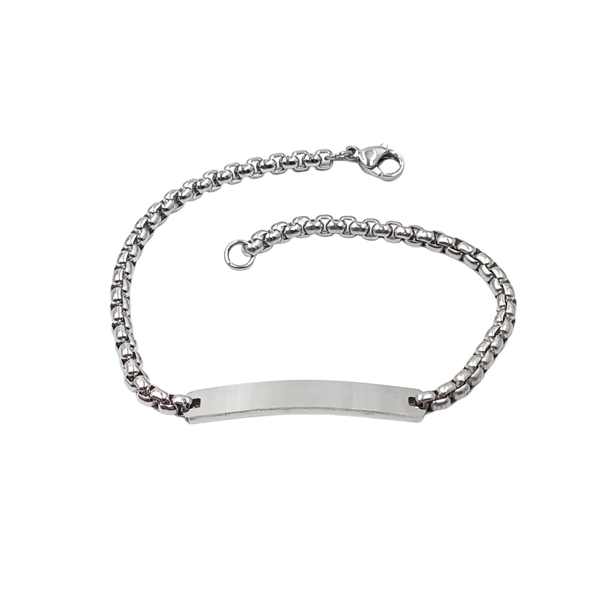 Bracciale Acciaio Argento o Oro Maglia Grumetta