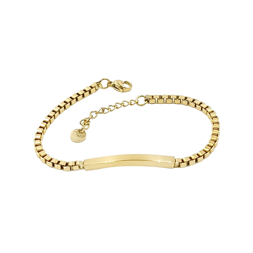 Bracciale Veneziana Acciaio Colori Argento e Oro