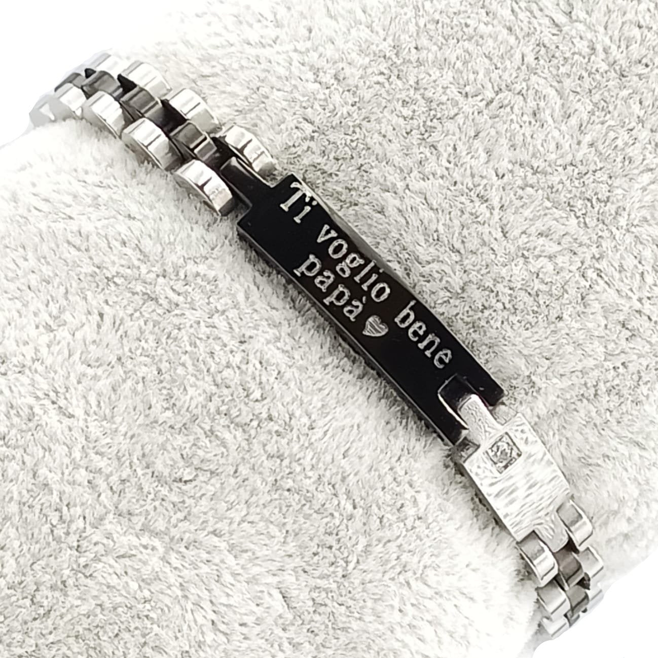 Bracciale Elegance Limited Duo Acciaio Nero o Argento