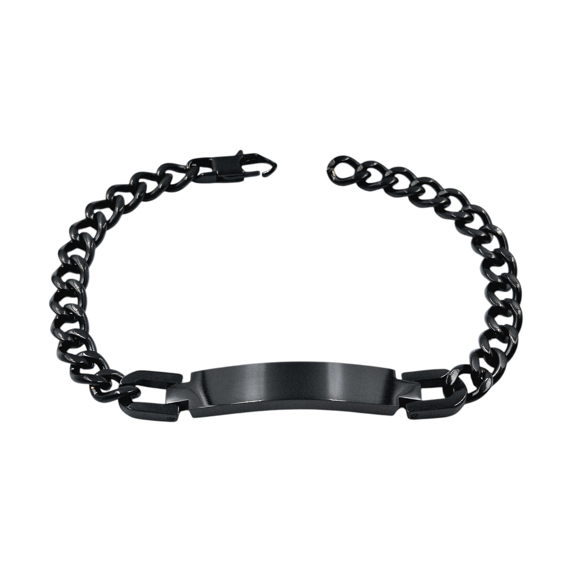Bracciale Maglia Larga Sturdy in Acciaio con Incisione Personalizzata