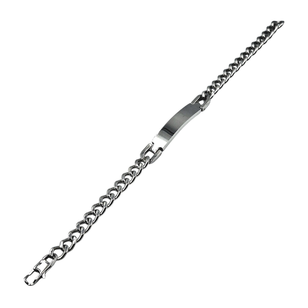 Bracciale Maglia Larga Sturdy in Acciaio con Incisione Personalizzata