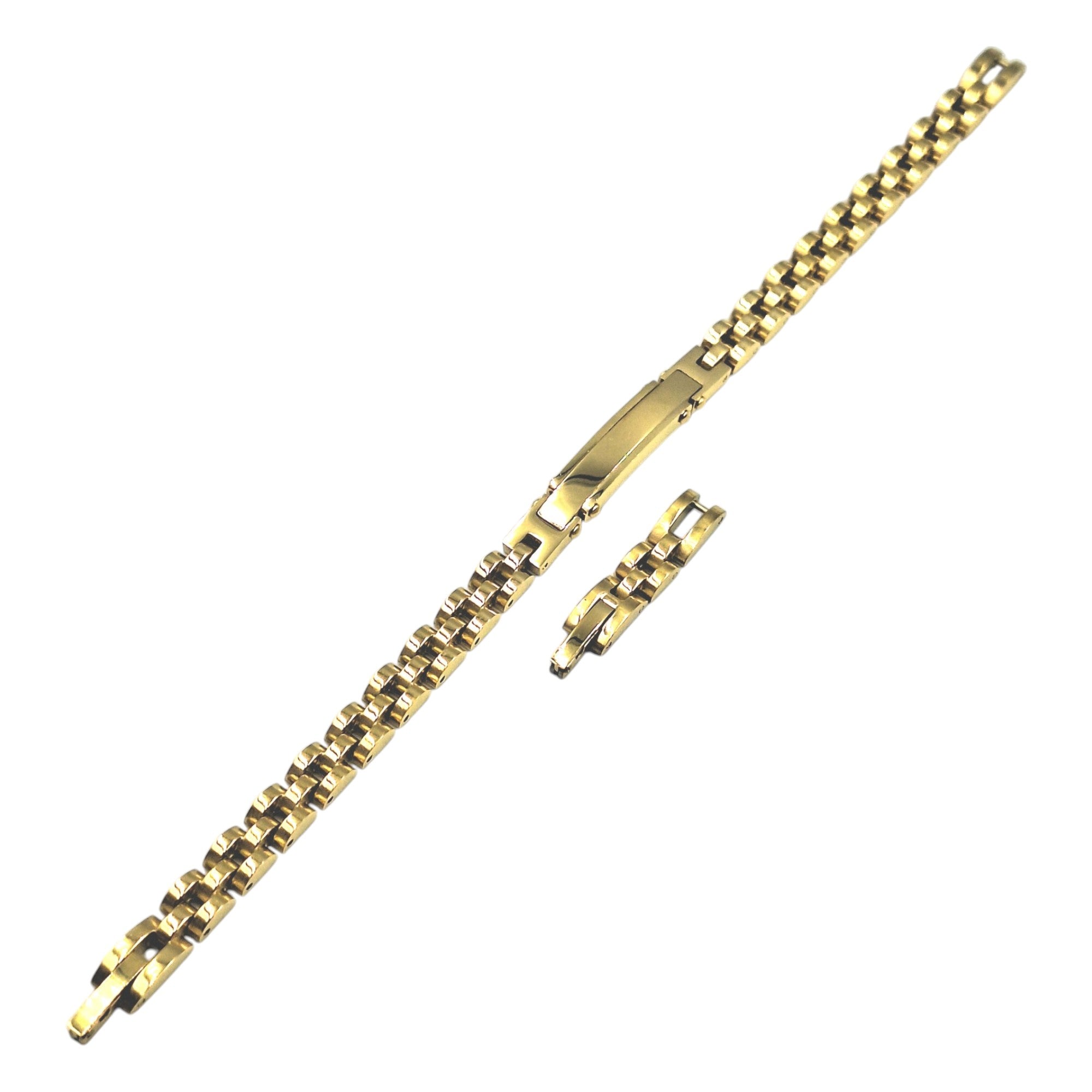 Bracciale Veneziano Diamantato Barre in Acciaio con Incisione Personalizzata