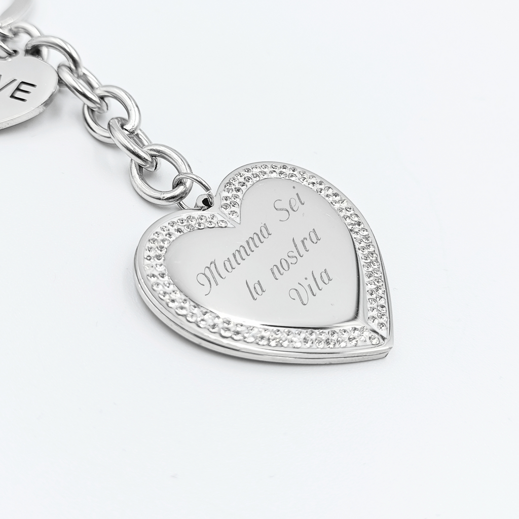 Portachiavi Loves Acciaio