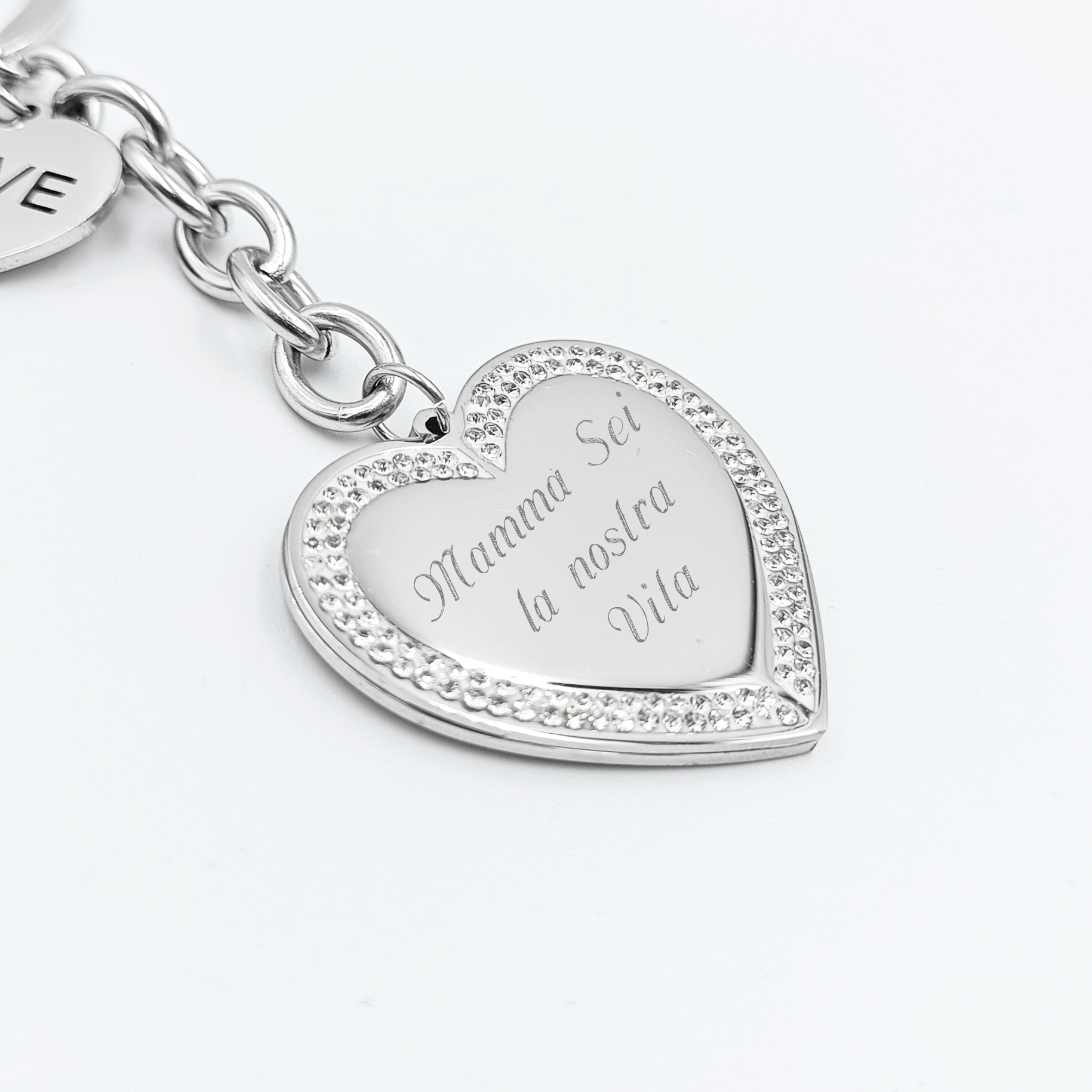 Portachiavi Loves Acciaio