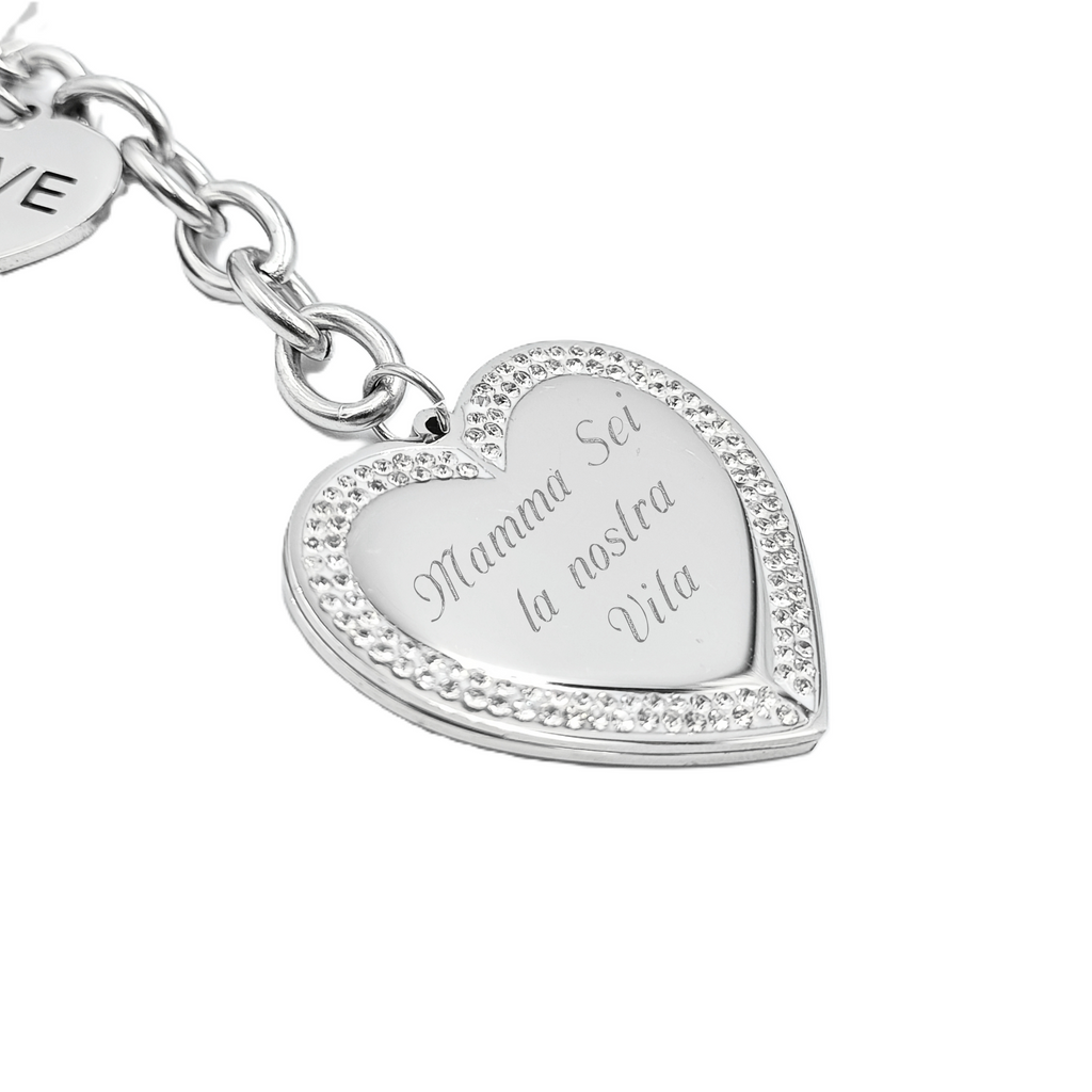 Portachiavi Loves Acciaio