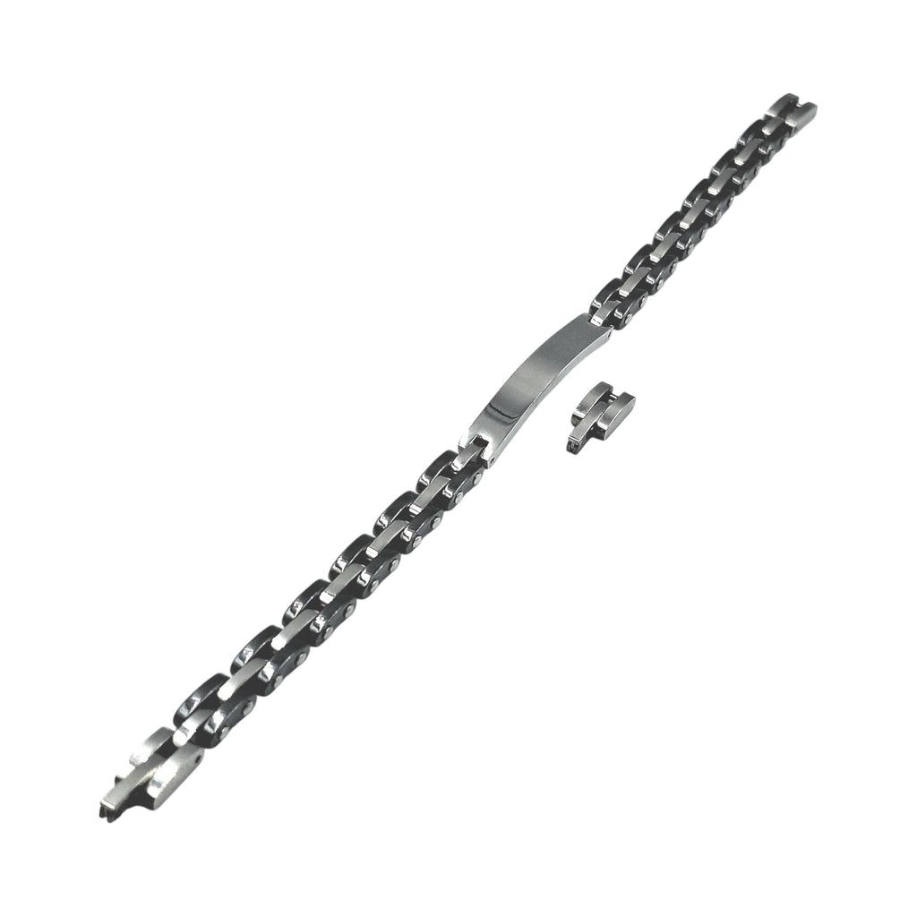 Bracciale Cubo Classico in Acciaio con Incisione Personalizzata