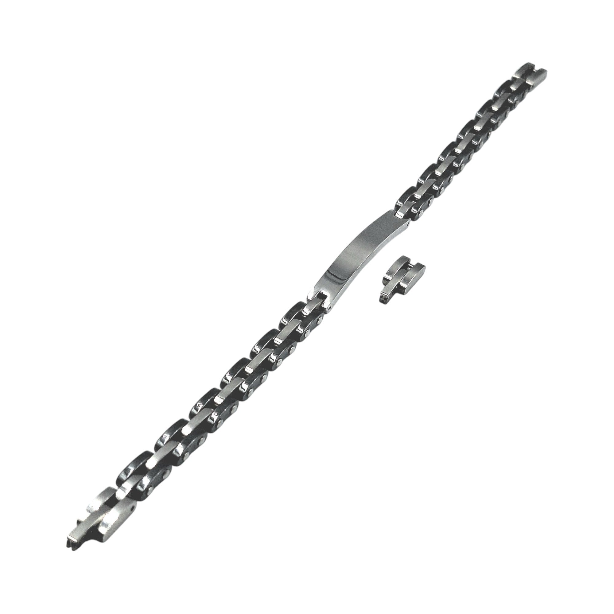 Bracciale Cubo Classico in Acciaio con Incisione Personalizzata