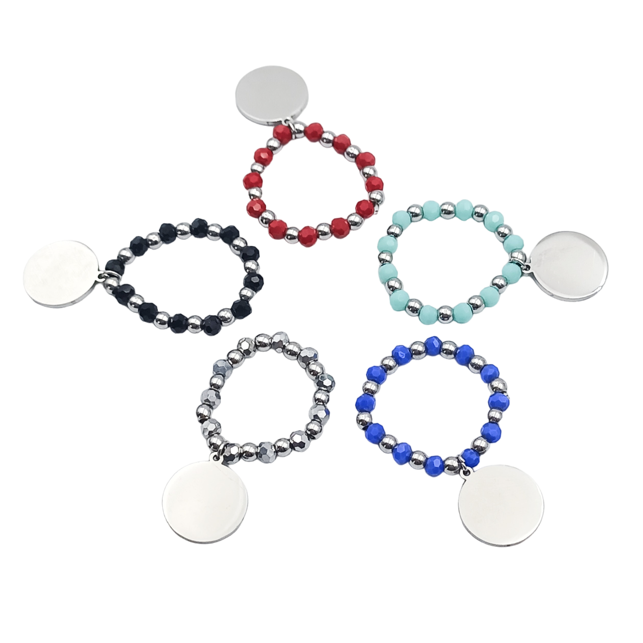 Anello Elasticizzato Tondo Acciaio Vari Colori