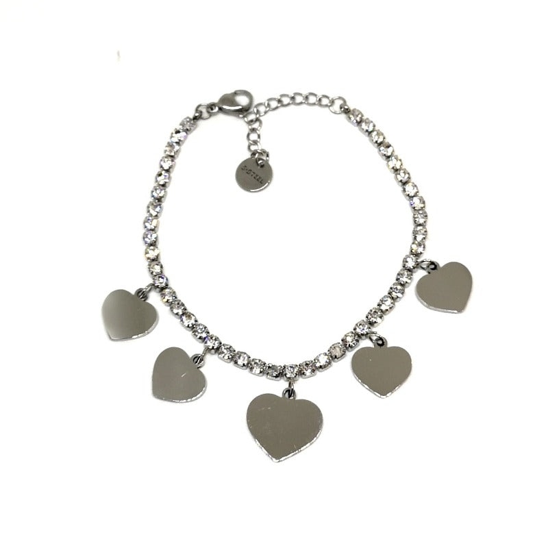 Bracelet Coeurs Brillants