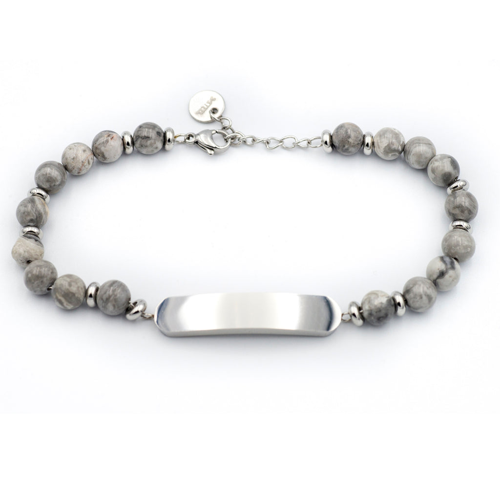 Bracciale Pietra Occhio di Gatto Acciaio