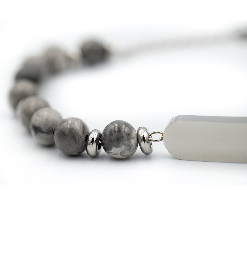 Bracciale Pietra Occhio di Gatto Acciaio