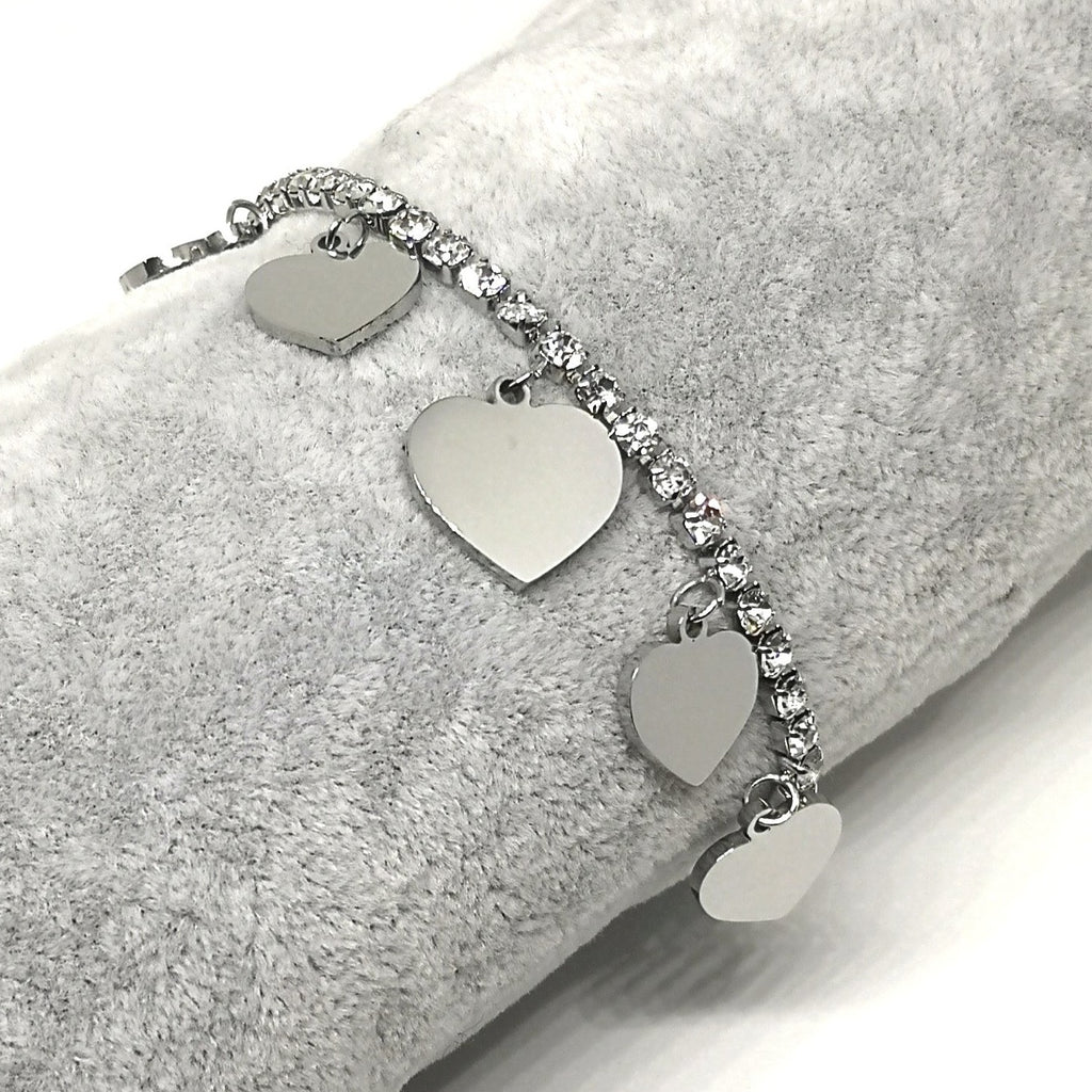 Bracelet Coeurs Brillants