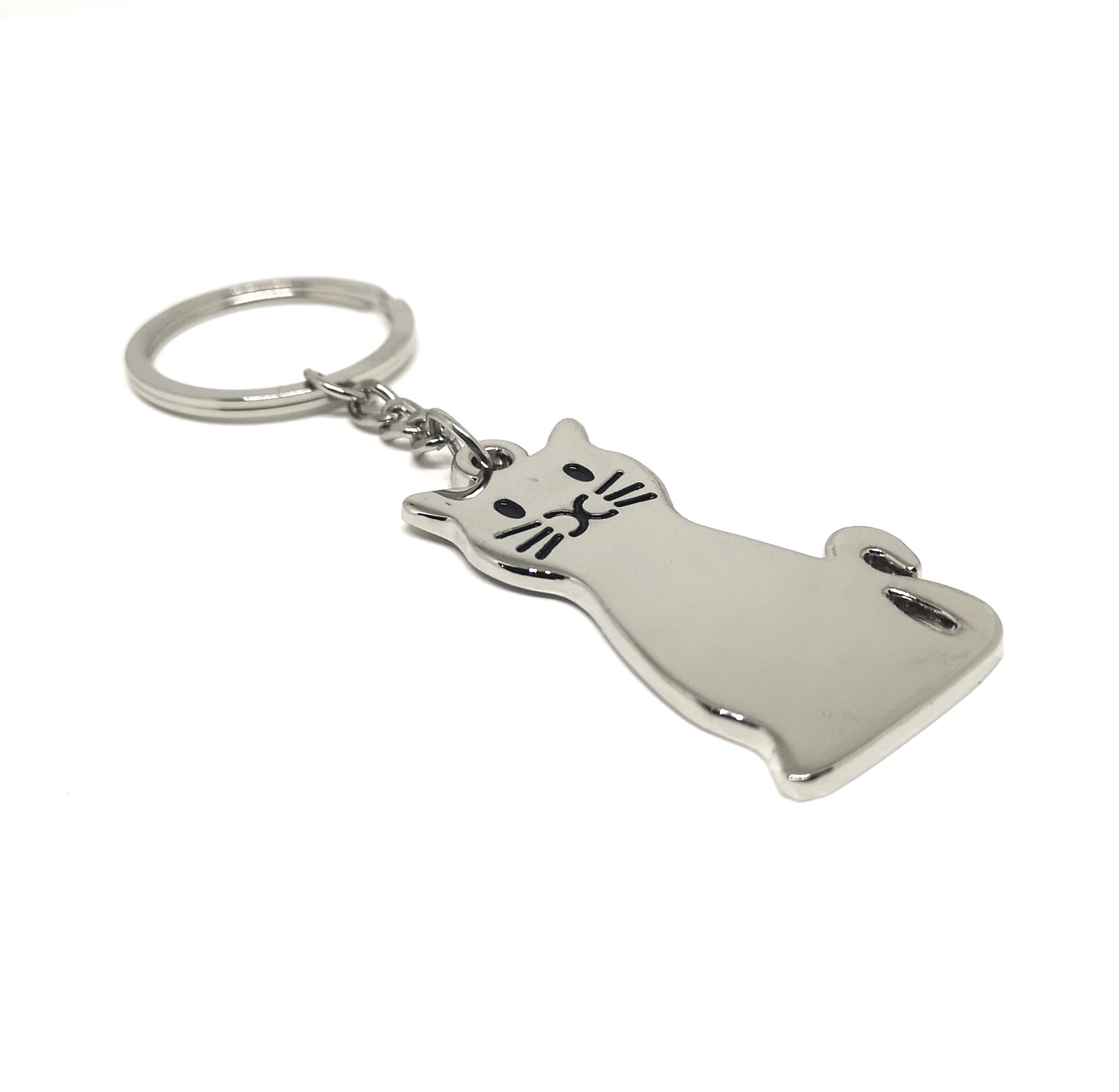 Portachiavi Cat Incisione Personalizzata