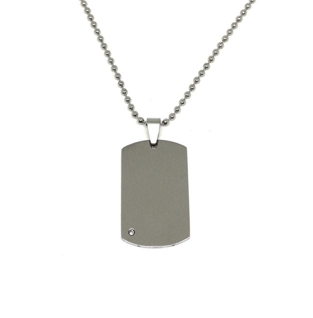 Collana Medaglietta Piccola Brillantino