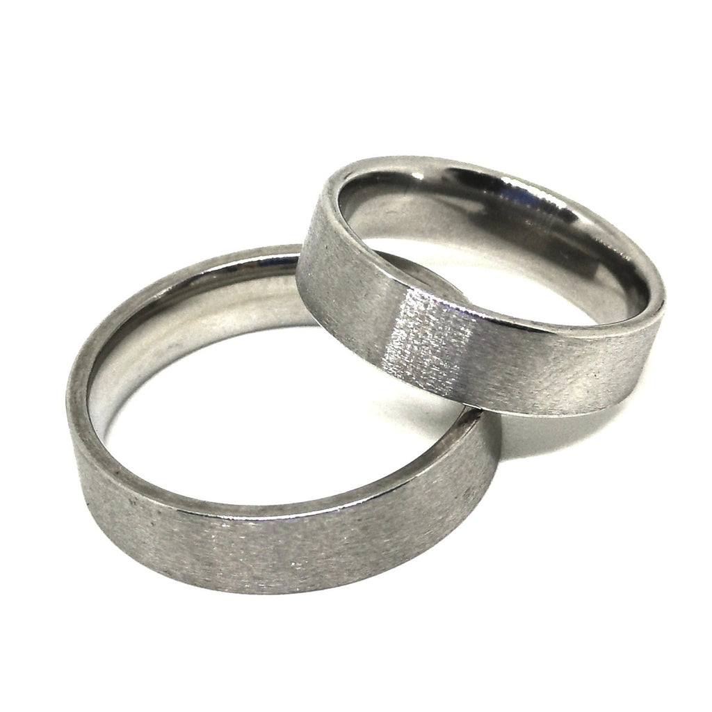 Anello Piatto Acciaio Satinato