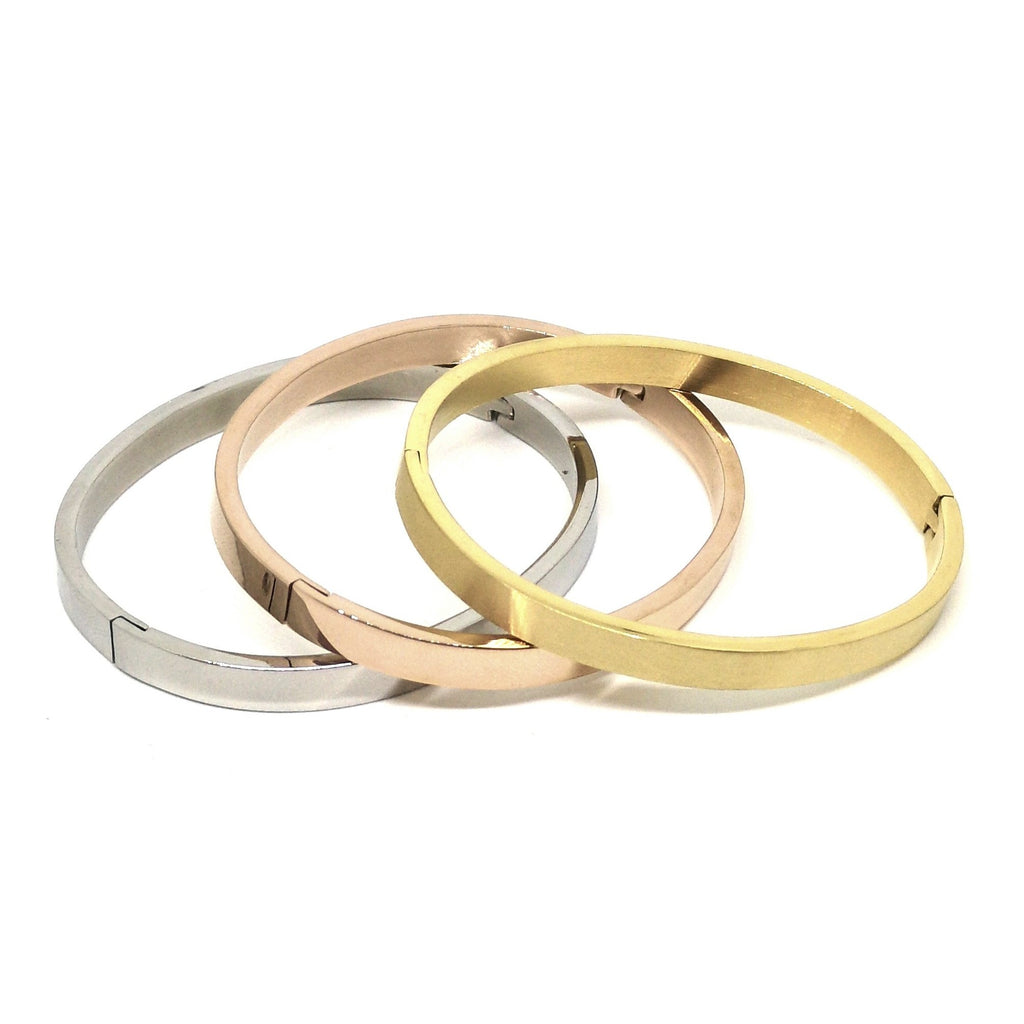 Bracciale Stiff Acciaio Silver/Gold/Rose