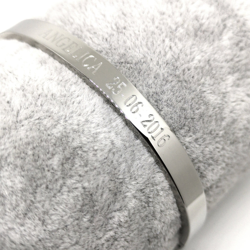 Bracciale Stiff Rettangolo Rigido Acciaio Silver/Gold/Rose