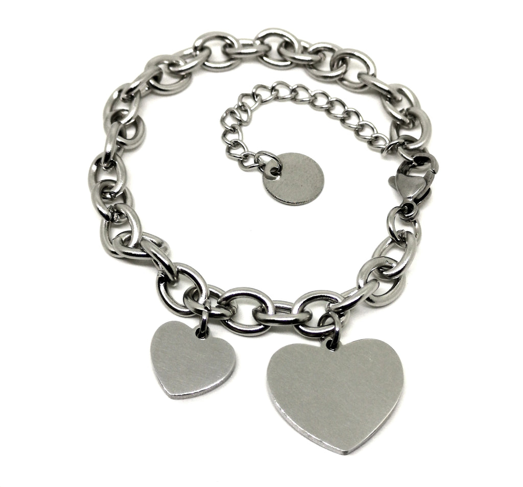 Bracciale Love-Dual NASCITA Acciaio - Da 1 a 4 BIMBI