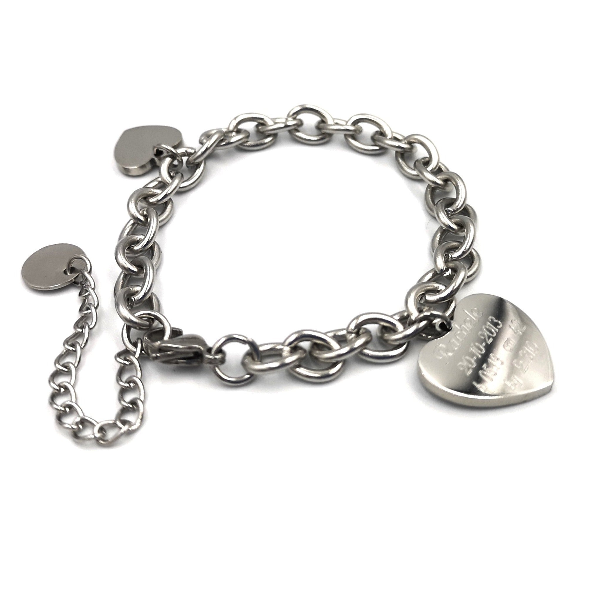 Bracciale Love-Dual NASCITA Acciaio - Da 1 a 4 BIMBI